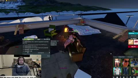 Snapshot of aaroleplayer chatting on 02-16-25, 10:10 Aaron online show from 02-16-25, 10:10