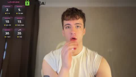 Snapshot of adampolerno chatting on 06-30-26, 10:27 Hi Im Adam Glad to see u here 3 And its my first day online show from 06-30-26, 10:27