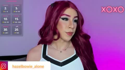 Snapshot of alonehazel chatting on 10-31-25, 04:24 Hazel Bowie online show from 10-31-25, 04:24