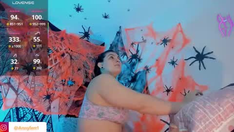 Snapshot of anny_ferrer1 chatting on 10-23-25, 12:32 Hello  Open Pvt  Moans from lovense  Tell me  Fav 14 34 69  Especial level 34 online show from 10-23-25, 12:32