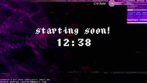 Snapshot of auragotchi chatting on 01-13-25, 03:23 Aurora  Aura online show from 01-13-25, 03:23