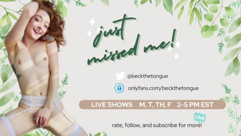 Beck the tongue online show from 01-23-25, 03:05