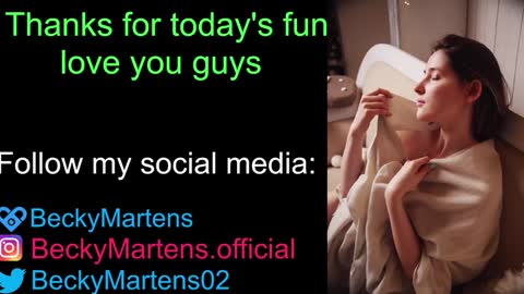 BeckyMartens come join me on    while im offline here  online show from 12-31-24, 08:59