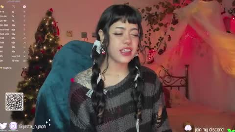 Snapshot of blushing_nymph chatting on 12-19-24, 02:12   Im Nym  Justa nymph on twitter and IG online show from 12-19-24, 02:12