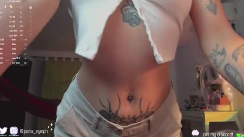 Snapshot of blushing_nymph chatting on 01-18-25, 03:20   Im Nym  Justa nymph on twitter and IG online show from 01-18-25, 03:20