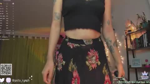 Snapshot of blushing_nymph chatting on 01-24-25, 03:54   Im Nym  Justa nymph on twitter and IG online show from 01-24-25, 03:54