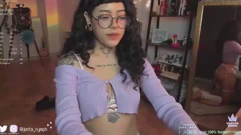 Snapshot of blushing_nymph chatting on 02-01-25, 05:49   Im Nym  Justa nymph on twitter and IG online show from 02-01-25, 05:49