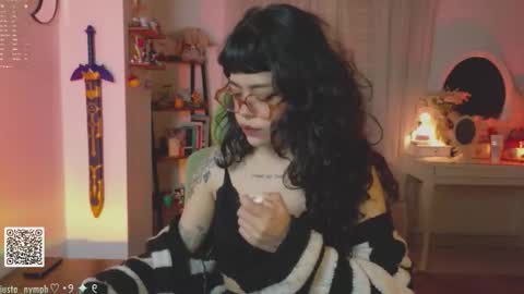 Snapshot of blushing_nymph chatting on 11-10-25, 02:10 Im Nym Justa nymph on twitter and IG online show from 11-10-25, 02:10