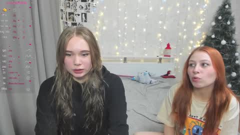 Snapshot of eumomino chatting on 01-14-25, 04:18 Veronica Tiia Lilith left to right online show from 01-14-25, 04:18