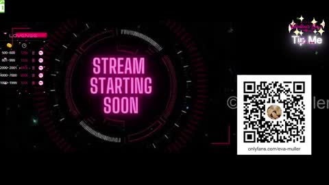 Snapshot of eva69muller chatting on 02-14-25, 07:44 Eva  next show  8pm CEST AMST online show from 02-14-25, 07:44