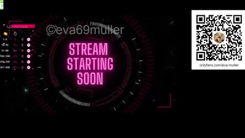 Snapshot of eva69muller chatting on 02-18-25, 07:09 Eva  next show  8pm CEST AMST online show from 02-18-25, 07:09
