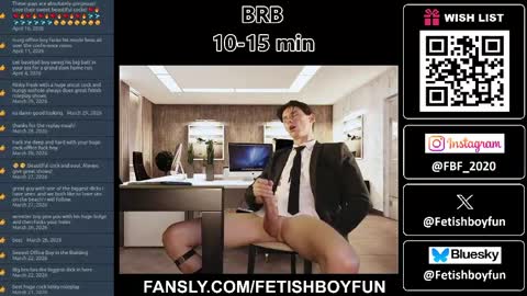 Snapshot of fetishboyfun chatting on 04-18-26, 07:58 FetishBoyFun online show from 04-18-26, 07:58