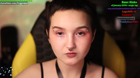 Snapshot of frogessjay chatting on 01-13-25, 06:49 Jaywise Frogfoot online show from 01-13-25, 06:49