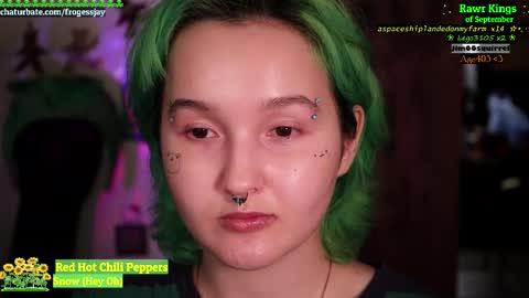 Snapshot of frogessjay chatting on 09-22-25, 12:23 Jaywise Frogfoot online show from 09-22-25, 12:23