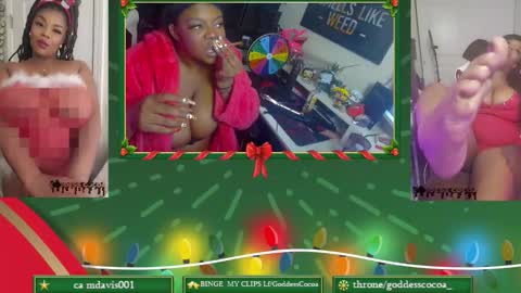 Snapshot of goddesscocoaa chatting on 12-21-25, 10:55 Goddess Cocoa online show from 12-21-25, 10:55