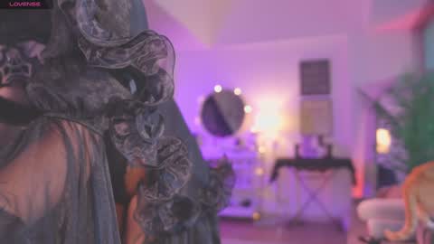 Snapshot of goth_dolll chatting on 11-14-25, 08:29 sophie Special celebration a the beach 300k followers 3011 and 0112 online show from 11-14-25, 08:29