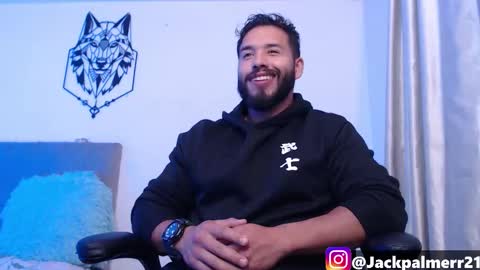 Snapshot of jack_master_muscle chatting on 10-19-25, 12:55 jack and leah online show from 10-19-25, 12:55