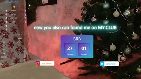 Snapshot of jane_meys chatting on 12-25-24, 08:07 your kitty JANE roawww online show from 12-25-24, 08:07