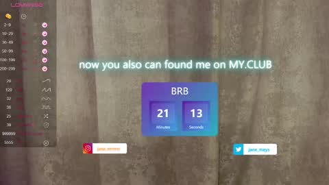 Snapshot of jane_meys chatting on 03-06-25, 08:19 your kitty JANE roawww online show from 03-06-25, 08:19