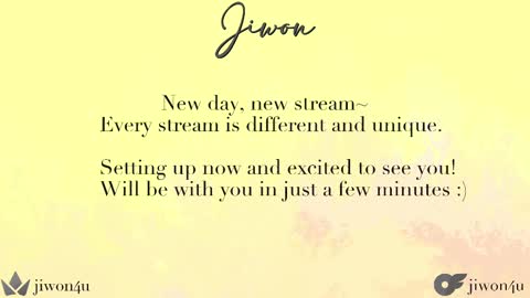 Jiwon online show from 03-01-25, 07:51