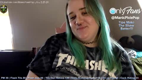 Snapshot of manicpixiepop chatting on 02-25-26, 05:33 ManicPixiePop online show from 02-25-26, 05:33