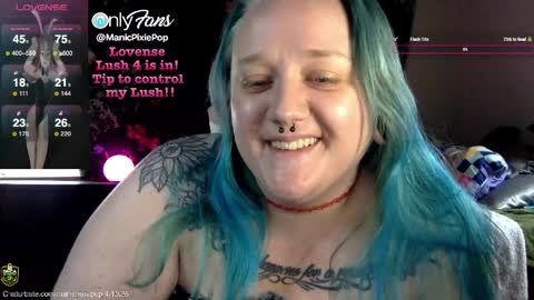 Snapshot of manicpixiepop chatting on 04-10-26, 06:34 ManicPixiePop online show from 04-10-26, 06:34