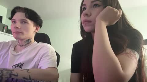 Snapshot of merrieflaggs chatting on 07-26-26, 03:52 Alex and Mila online show from 07-26-26, 03:52
