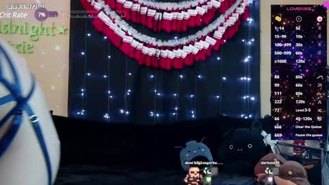 Snapshot of midnightpixie chatting on 12-27-24, 02:04 Jenna Talia online show from 12-27-24, 02:04