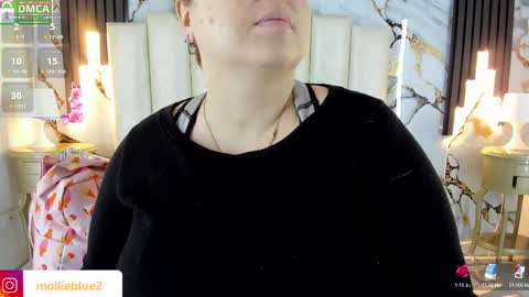 Snapshot of molliebue1 chatting on 10-25-25, 12:45 Hey Guys  Im Mollie online show from 10-25-25, 12:45