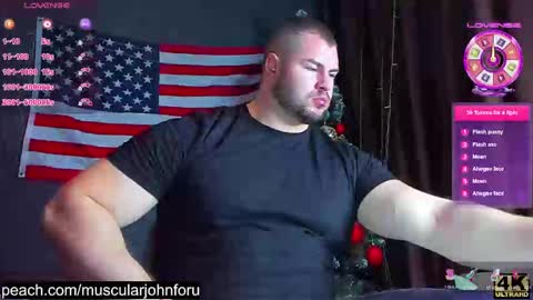 Snapshot of muscularjohnforu chatting on 12-22-24, 08:25 click icon for peach online show from 12-22-24, 08:25