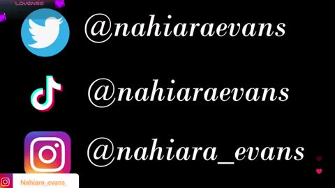 NAHIARA EVANS online show from 09-13-25, 11:10