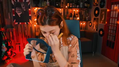 Snapshot of orianna_blade chatting on 12-29-24, 01:38 Orianna -  Hi Im into geek culture cosplay crafting LARP games. Shall we play DnD online show from 12-29-24, 01:38