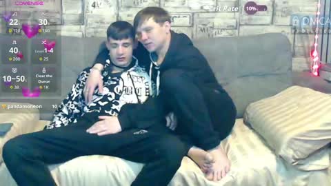 Max tall dark-haired guy with tattoos and Phil blond-haired online show from 05-02-26, 04:06