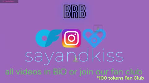 Say and kiss online show from 03-25-26, 02:12