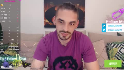 Snapshot of secret_sir chatting on 10-10-25, 10:09 Dean Carter online show from 10-10-25, 10:09