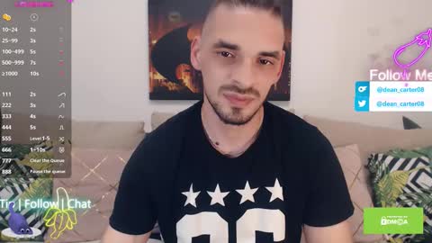 Snapshot of secret_sir chatting on 10-20-25, 10:21 Dean Carter online show from 10-20-25, 10:21