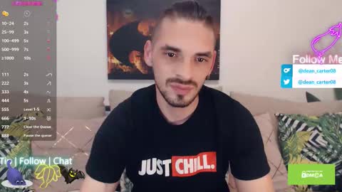 Snapshot of secret_sir chatting on 10-29-25, 11:17 Dean Carter online show from 10-29-25, 11:17