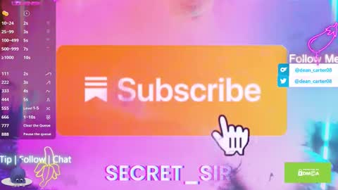 Snapshot of secret_sir chatting on 11-03-25, 12:02 Dean Carter online show from 11-03-25, 12:02