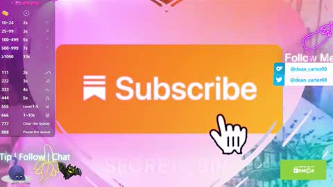 Snapshot of secret_sir chatting on 11-23-25, 11:48 Dean Carter online show from 11-23-25, 11:48