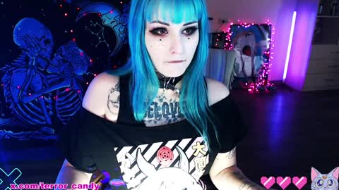 Snapshot of terror_candy chatting on 02-02-25, 06:15 CRY BABY online show from 02-02-25, 06:15
