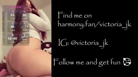 Snapshot of victoriajk chatting on 09-10-25, 12:05 Victoria online show from 09-10-25, 12:05