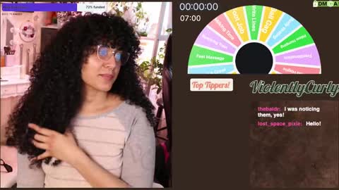 Snapshot of violentlycurly chatting on 01-04-25, 11:06 Curly the Coin Operated Toy online show from 01-04-25, 11:06