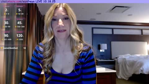 Snapshot of wynfreya chatting on 10-20-25, 10:54 Wyn online show from 10-20-25, 10:54
