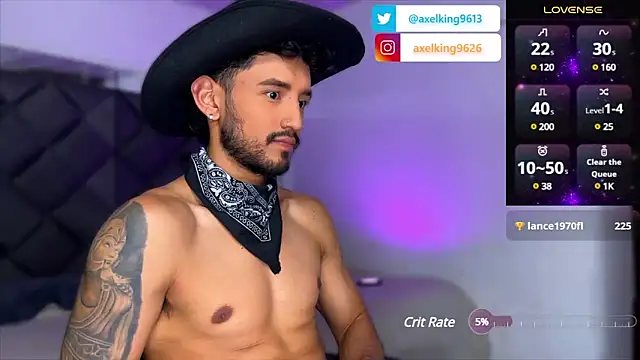 Snapshot of AxelKing1326 chatting on 01-13-25, 01:13 AxelKing1326 online show from 01-13-25, 01:13