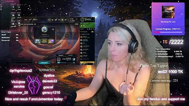 Lisaonthemoon online show from 12-17-24, 08:34