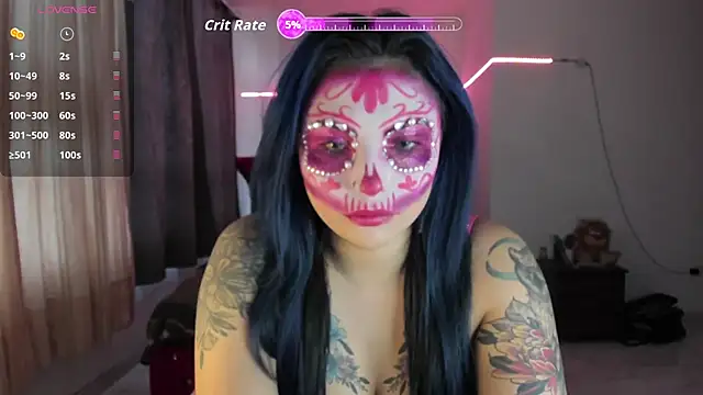 Snapshot of black_wiidow chatting on 10-18-25, 10:21 black wiidow online show from 10-18-25, 10:21