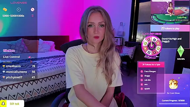 Snapshot of PrincessVS chatting on 01-25-25, 11:34 PrincessVS online show from 01-25-25, 11:34