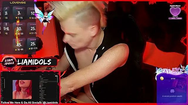 LiamIdols online show from 01-17-25, 03:45