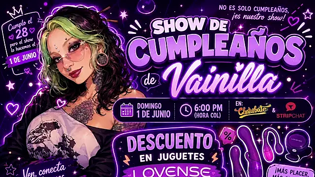vainilla doll online show from 06-18-26, 02:45