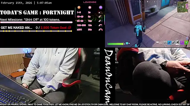 Snapshot of DeanonCam chatting on 02-15-26, 11:08 DeanonCam online show from 02-15-26, 11:08